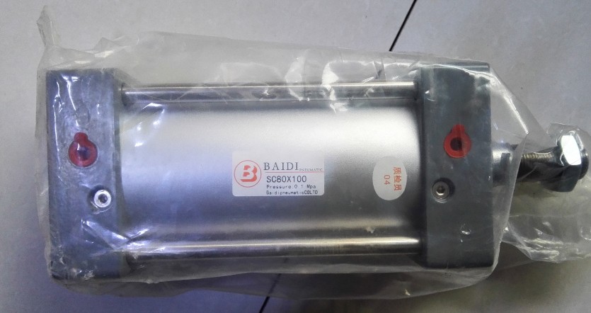 BAIDI铝塑门窗设备配件方形气缸SC80*100/SC63*120惠2022新品热卖 - 图0