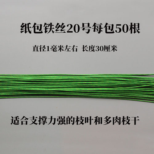 【具象大师】优质纸包铁丝花杆 花艺人偶多肉通用 纸胶带 - 图1