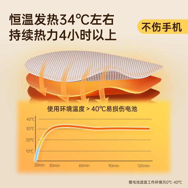 手机暖宝宝贴手机专用防冻发热贴苹果防关机东北天哈尔滨旅游神器