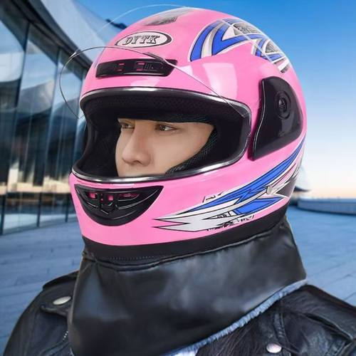 新国标a类电动车冬季头盔男女秋冬款防寒保暖全盔四季防雾安全帽 - 图3