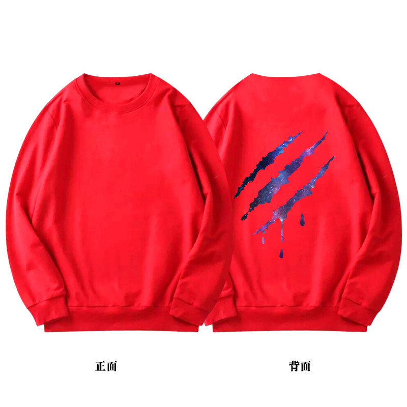 欧美潮牌抓痕爪痕宽松套头国潮上衣 京翰服饰卫衣