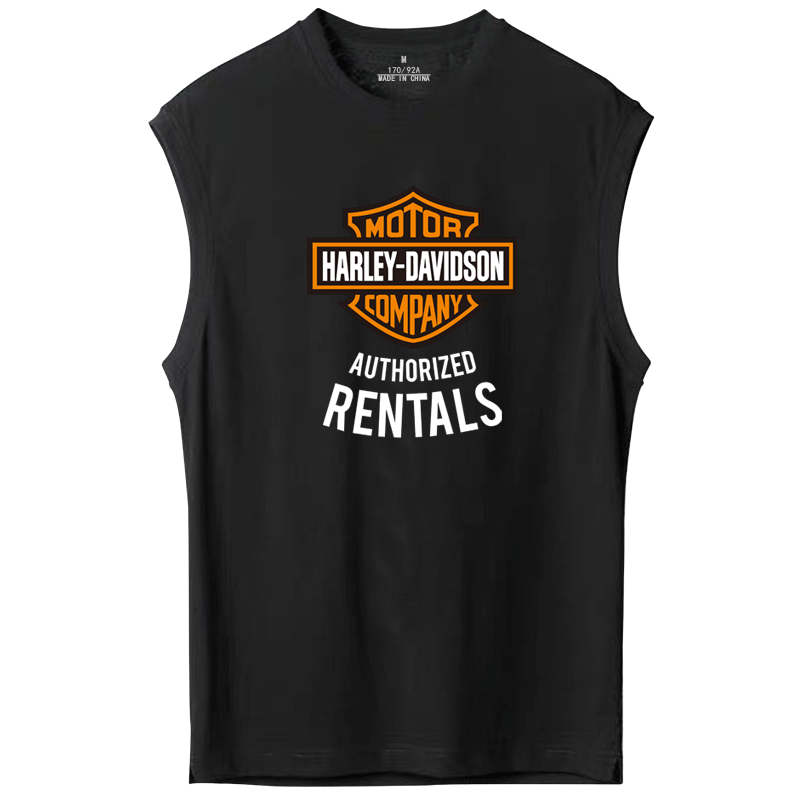 哈雷摩托车重机车爱好者文化背心 京翰服饰T恤