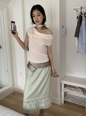 花筏NOTJUSTHIM 金属铆钉小花装饰异型可调节腰带