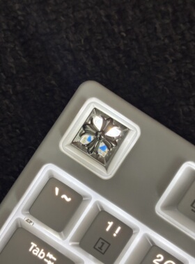 透光纯银925键帽机械键盘帽个性潮流金属键盘帽客制化送礼高颜值