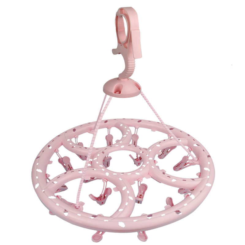 加厚塑料晒衣架晾袜子夹内衣宝宝儿童婴儿凉衣架移动折叠挂晒内裤,淘宝优惠券,粉丝福利购,淘宝优惠卷