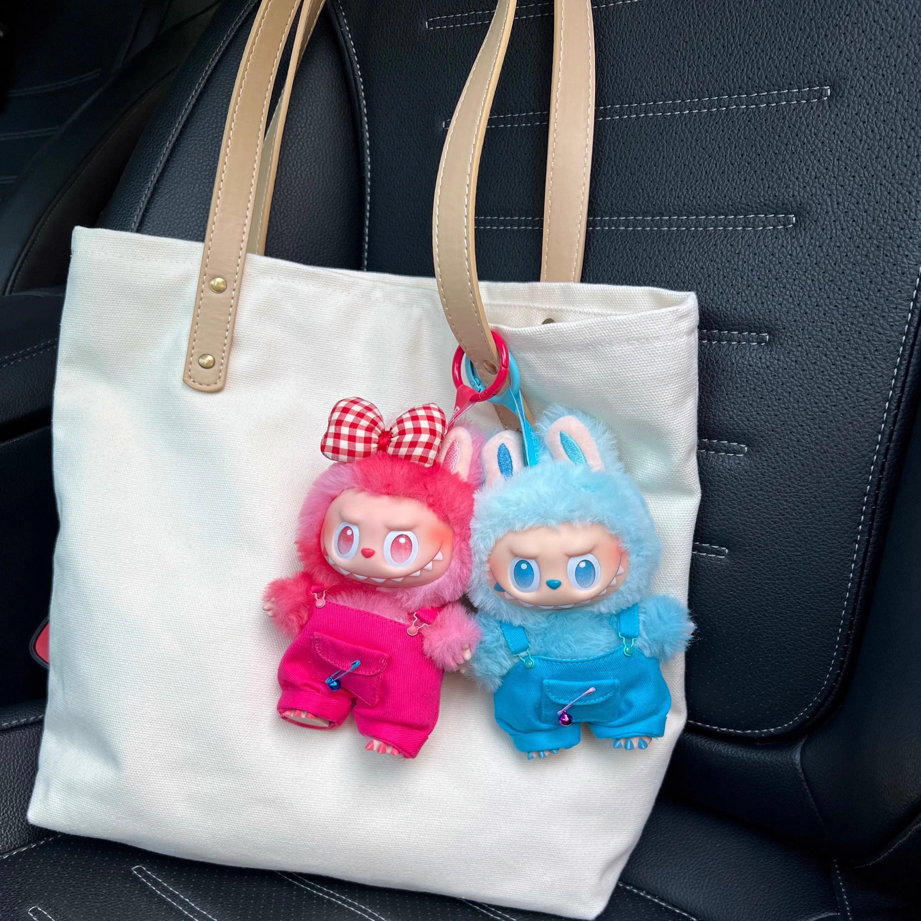 labubu娃衣三代3.0前方高能17cm拉布布衣服炫彩背带裤套装替换装,淘宝优惠券,粉丝福利购,淘宝优惠卷