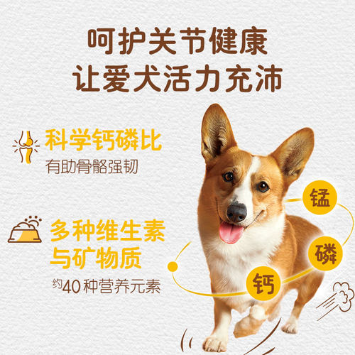 宝路狗粮成犬粮鸡肉牛肉蔬菜小中大金毛泰迪通用型犬粮500g1斤装 - 图2