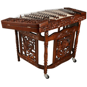 星海 扬琴乐器一级楠木浮雕乐龙戏珠杨琴收藏演奏402扬琴86210F-A