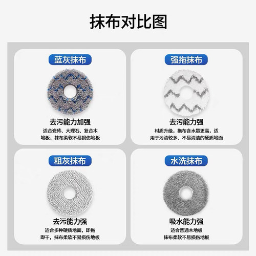科沃斯扫地机器人配件T50PRO/T30MAX/T20PRO/X1/T10拖布抹布耗材 - 图0