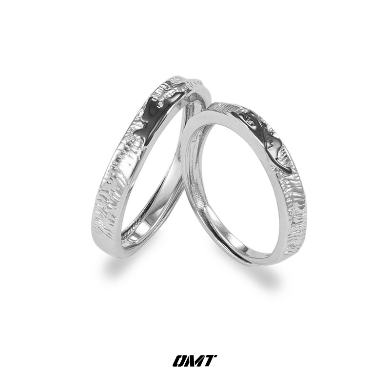 omt原创小众设计素圈调节男女戒指 omt戒指/指环