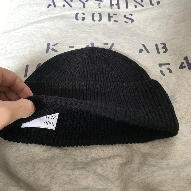 美式短款复古二战空军冷帽WATCH CAP针织帽男女毛线帽子水手帽 潮 - 图2