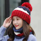 Women's winter big head circumference face-showing small woolen hat