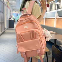 New high school students school bag high face value elementary school children fresher and sweet double shoulder bag Five sixth-grade breathable minus backpack