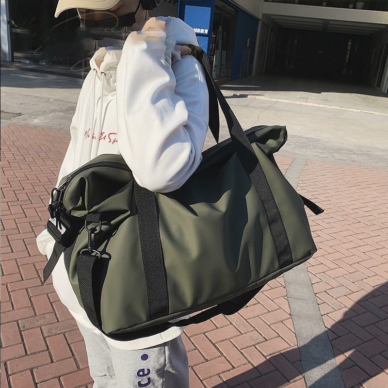 手提旅行包男短途出差大容量行李包女士休闲运动健身单肩包收纳包 - 图2