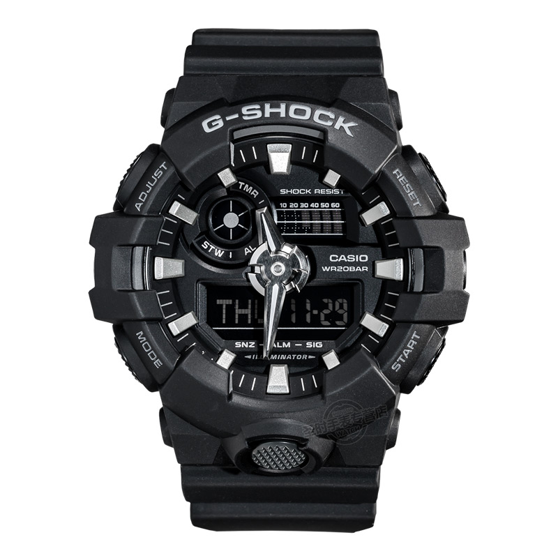 CASIO/卡西欧 G-SHOCK系列防水防震运动电子男表GA-700-1 - 图3