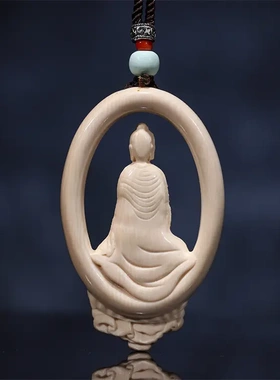 猛犸象牙无相佛吊坠牙雕雕刻佛牌复古国风挂件毛衣链项饰饰品