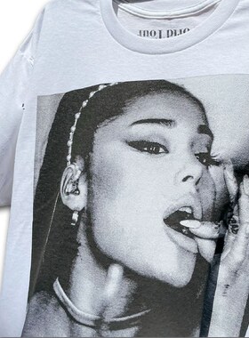 精选好物推荐 Ariana Grande爱莉安娜美式千禧风男女款短袖t恤