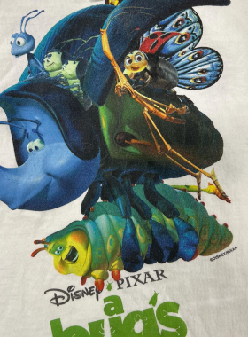 A Bugs Life虫虫危机 Adventure anime 美式white T-shirt短袖t恤