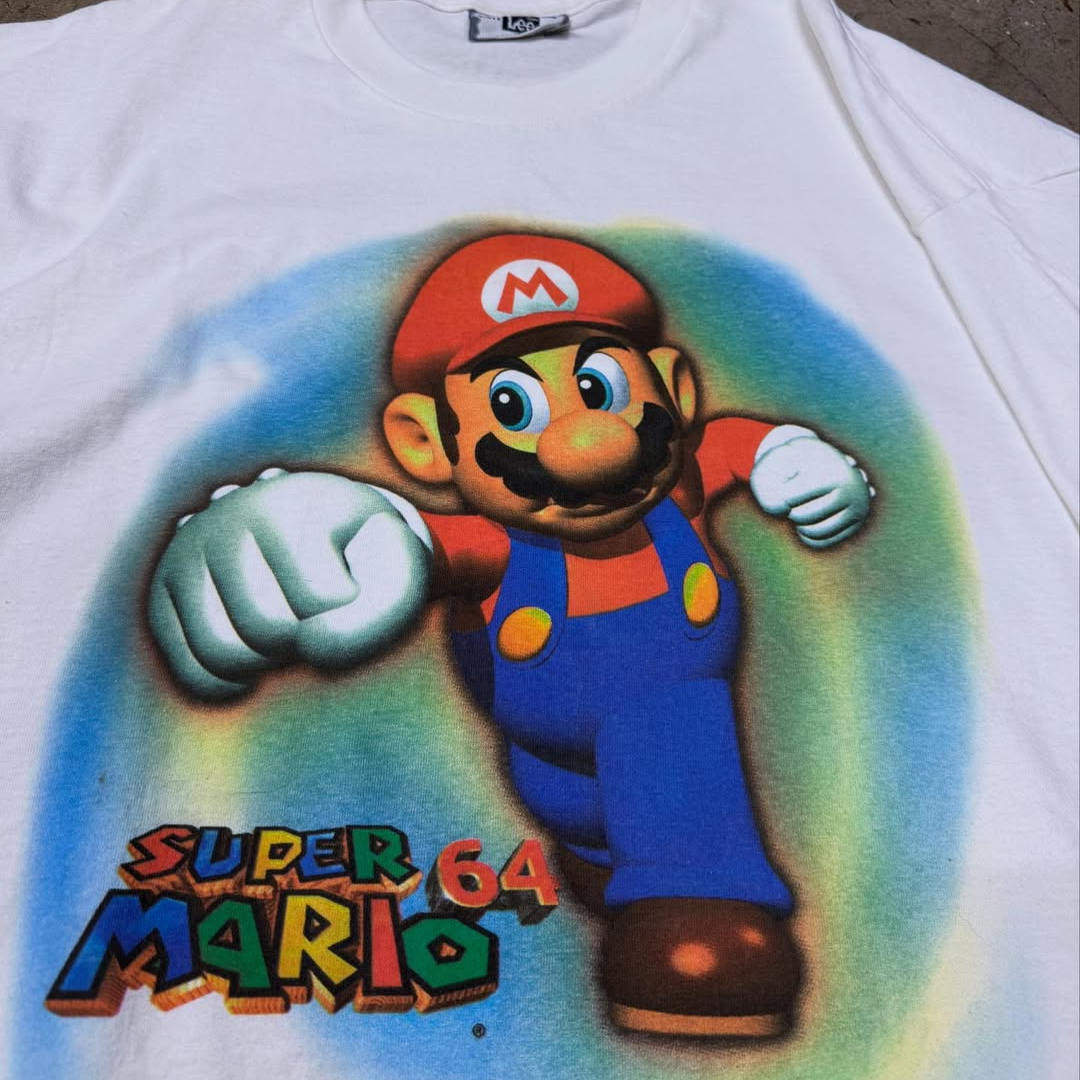 精选好物推荐！动漫马里奥viber宽松短袖T恤超级玛丽短袖T恤,淘宝优惠券,粉丝福利购,淘宝优惠卷