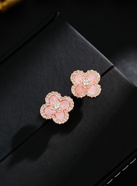 七夕节礼物送女朋友幸运项链耳钉