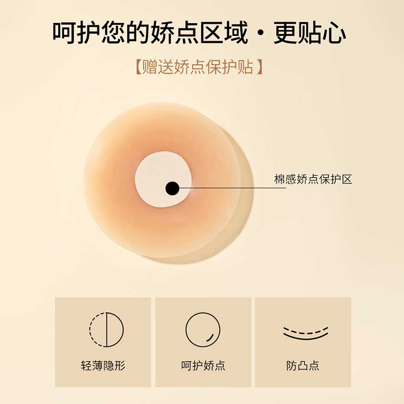 老爸评测硅胶乳贴胸贴女婚纱用乳头贴小胸显大聚拢无痕加厚工厂发-图3