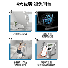 Эллиптический тренажер 工厂发货老爸评测蜗牛t20椭圆机健身房家用迷你机器8档阻力可调
