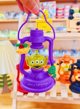 摆件三眼仔草莓熊圣诞装饰挂灯