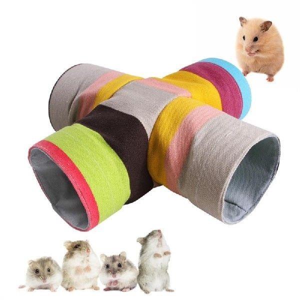 Small Guinea Pig Hamster Toy Tubes Tunnels Hamster Cage - 图0