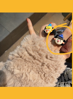 GREEN 新可爱小丑苹果戒指女日韩卡通