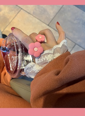 戒指额戒指绿色版亚克力可爱女