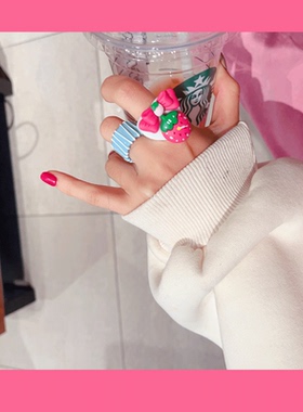 绿森女亚克力日韩可爱