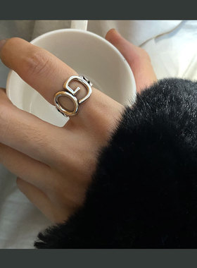 泰银开口饰品时尚风戒指买一送一