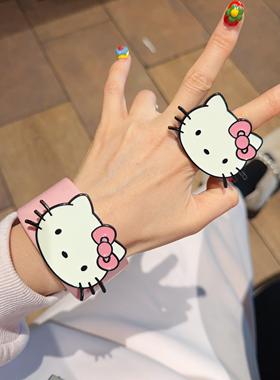 猫咪粉色甜美少女手镯INS漫感