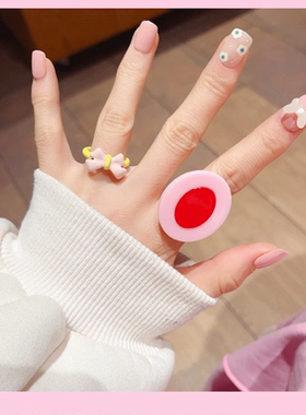 其他女树脂日韩可爱戒指