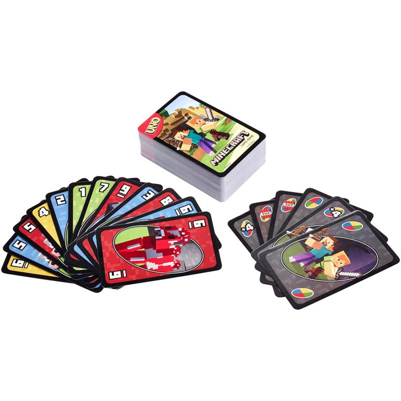 Uno Minecraft Card Games  Uno Entertainment Board Uno - 图0