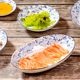 Small blue bud Japanese light peak ceramic tableware bowls plates