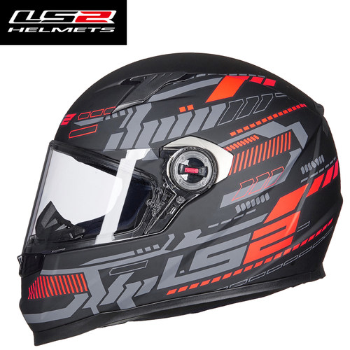 LS2头盔摩托车全盔男女电动车四季通用防雾卡丁车赛跑车机车FF358 - 图2