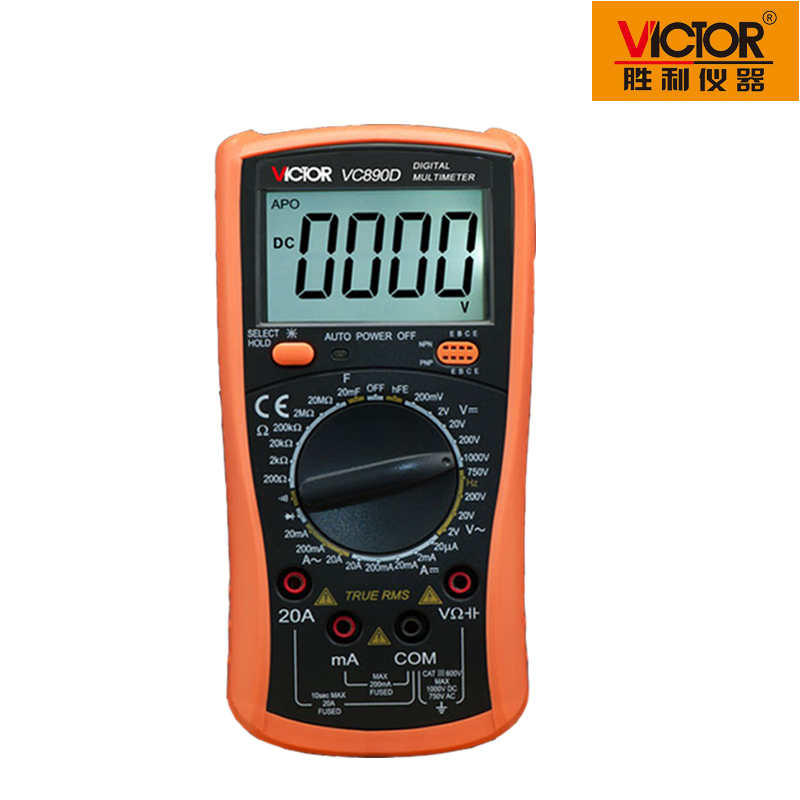 胜利万用表VC890D万用表数字高精度全自动维修电工VC890C+ - 图2