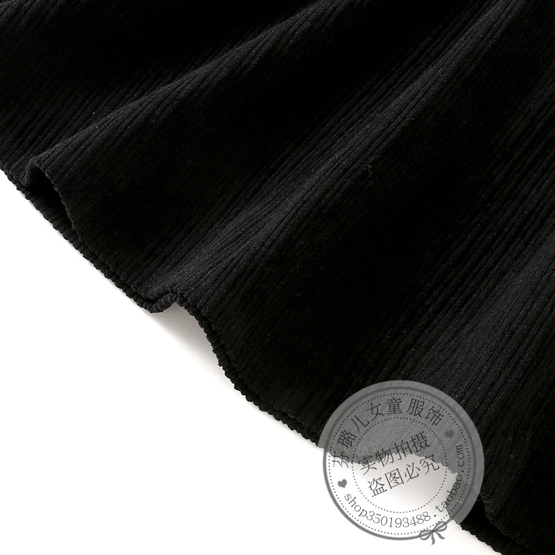 女童连衣裙秋冬款儿童秋季假两件大童女孩洋气灯芯绒加绒冬装裙子,淘宝优惠券,粉丝福利购,淘宝优惠卷