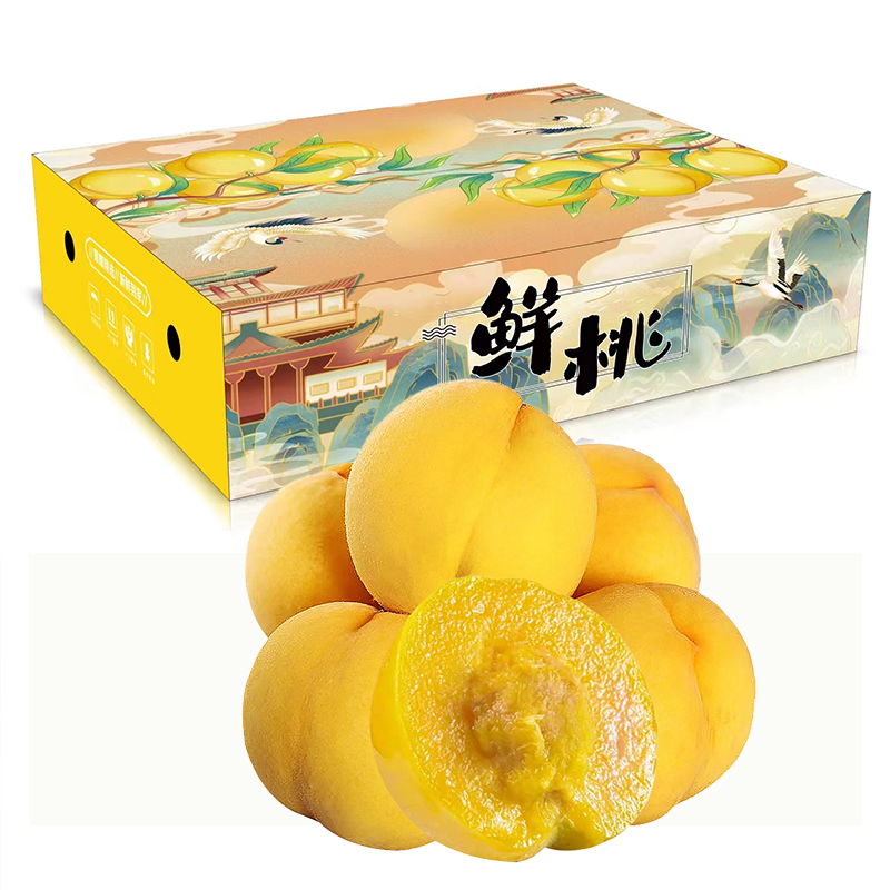 【盒马】山东新鲜黄金蜜桃4.5斤