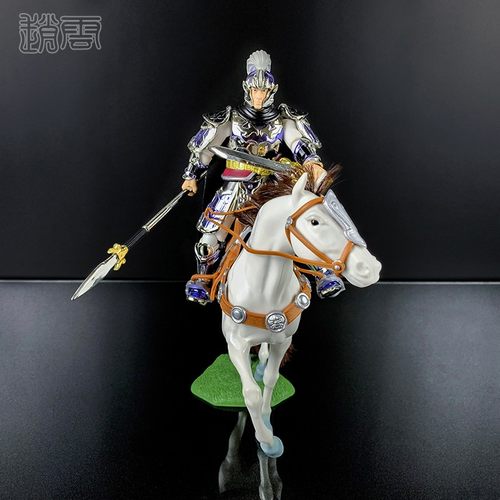 三国演义赵云诸葛亮张飞吕布手办五虎上将模型摆件可动兵人偶玩具 - 图1