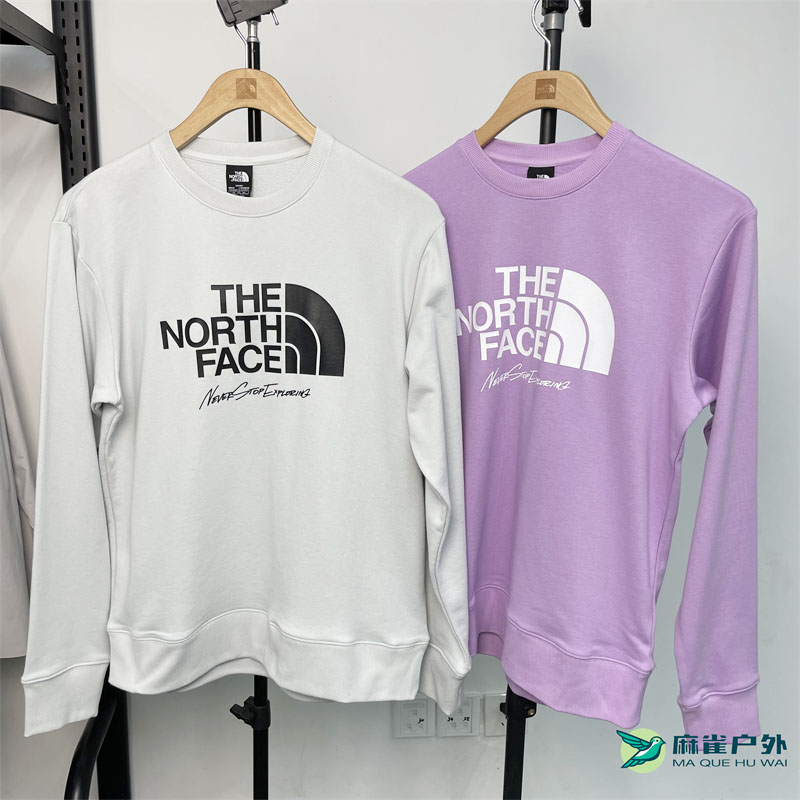 23春季新款TheNorthFace北面卫衣男户外运动休闲透气圆领长袖86RP-图0