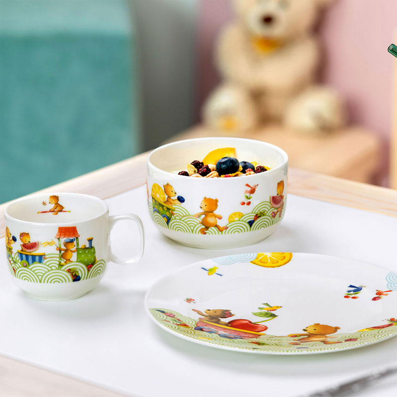 Villeroy & Boch唯宝 儿童陶瓷餐具刀叉套装 饥饿小熊快乐小熊 - 图2