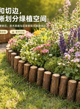 圆杉树枝木柴铺米装饰家居造景