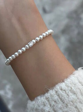 S925纯银蝴蝶手链轻奢小众礼物