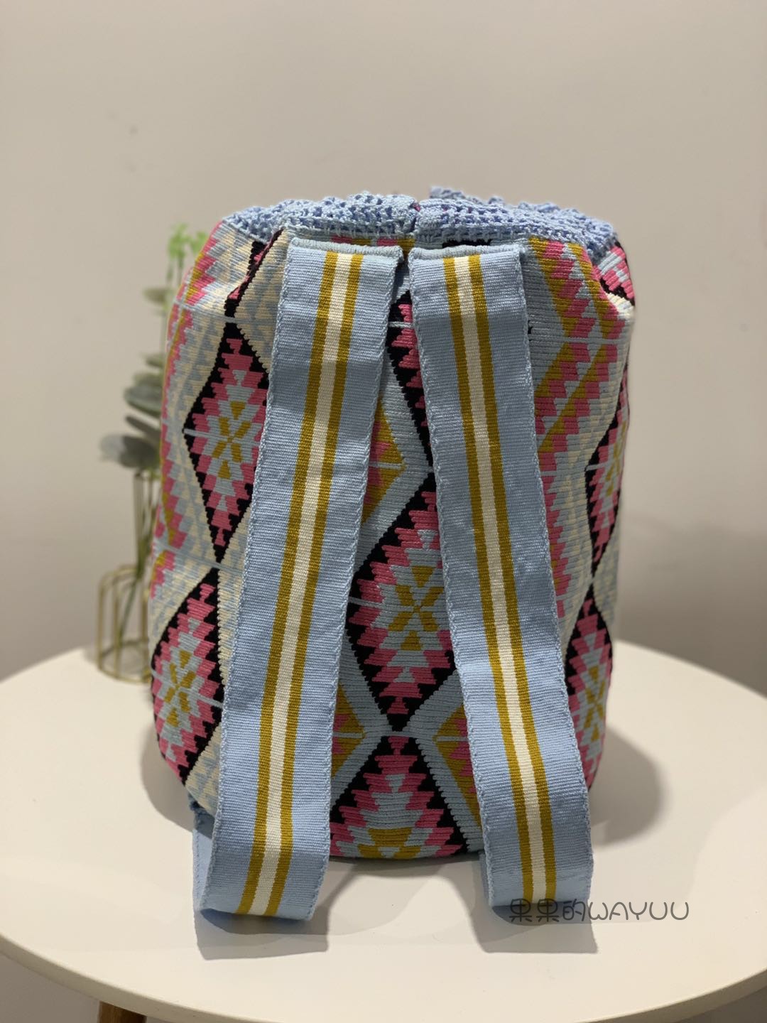 果果 wayuu 精品单股大号 双肩背包 瓦尤包 手工编织包