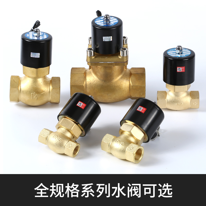 常闭电磁阀水阀ac220v气阀全铜dc24vdc12v2分3分4分6分1寸2寸控制 - 图1