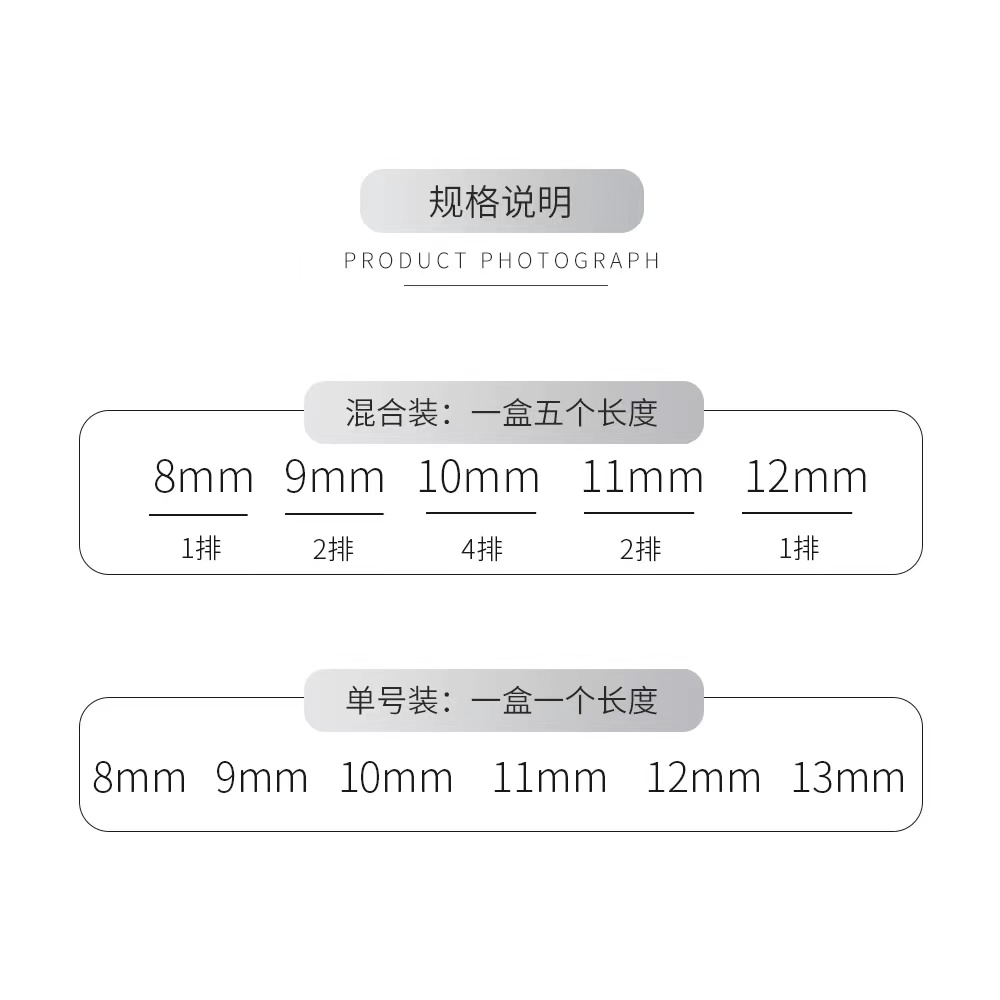 0.05V型鸢尾花睫毛一秒开花升级圆毛双笙花假睫毛美睫店用 - 图2