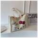 Ins canvas bag women's 2023 new shoulder bag trendy fashion large capacity handbag college student tote bag simple