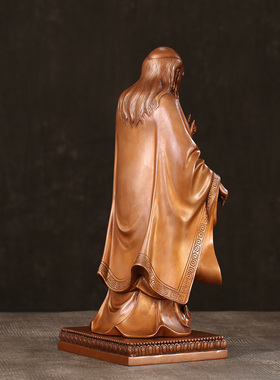 徽匠铜韵紫铜老子摆件